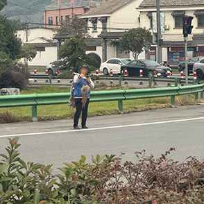 余姚西高速出口这是在卖啥？