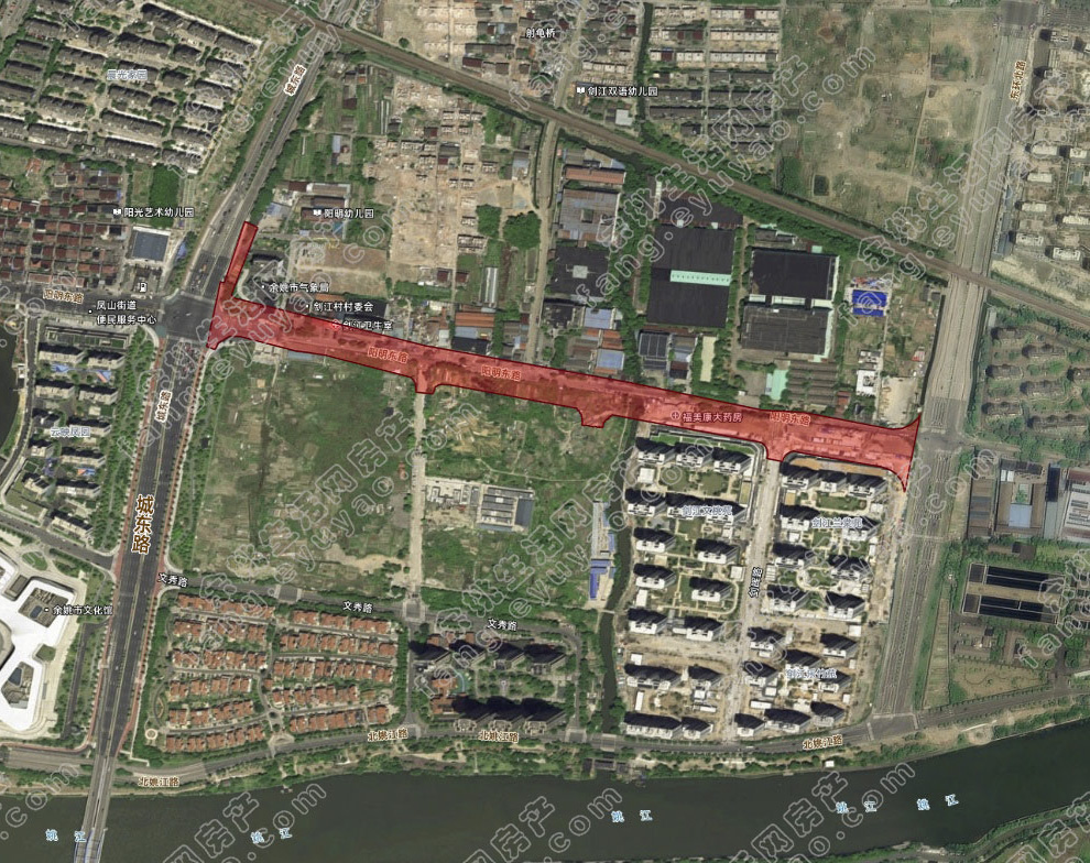 余姚城东一道路改建方案公示