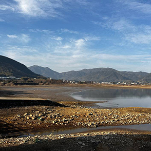 四明湖 水都快见底了